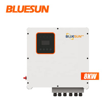 BLUESUNPV 3phases 8kw hybrid solar inverter inversor hibrido must solar inverter hybrid pure sine wave offgrid 10kw 12kw